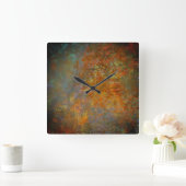 Rustikale Kunstfertigkeit Inspiriert Quadratische Wanduhr (Zuhause)