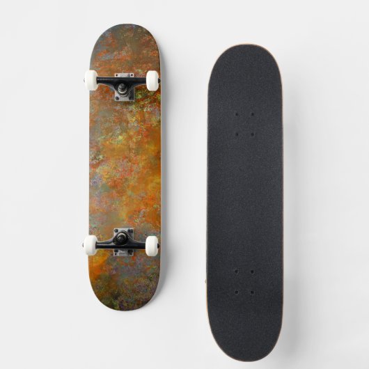 Rustikale Kunstfertigkeit Inspiriert Skateboard (Vorderseite)