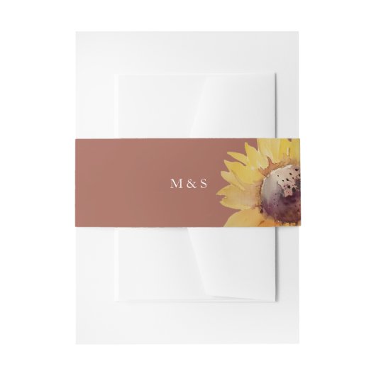 Rustikale künstlerische Sonnenblumen Kunst, Dichtu Einladungsbanderole (Vorderseite Beispiel)