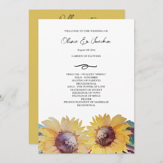 Rustikale künstlerische Sonnenblumen Kunst, Dichtu Programm (Vorne/Hinten)