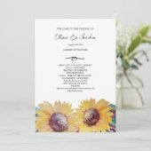 Rustikale künstlerische Sonnenblumen Kunst, Dichtu Programm (Stehend Vorderseite)