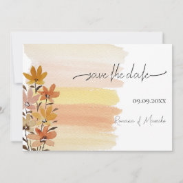 Rustikale künstlerische Wildblumen Kunst, Dichtung Save The Date