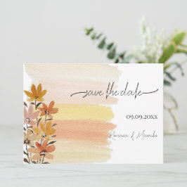 Rustikale künstlerische Wildblumen Kunst, Dichtung Save The Date