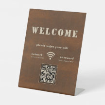 Rustikale Kupfer Brown Metal WiFi Empfang