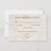 Rustikale Kupfer Geometric Eukalyptus Birch Meal U Einladung (Rückseite)