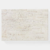 Rustikale Kupfer Geometric Eukalyptus Birch Weddin Gästebuch (Rückseite)