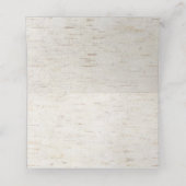 Rustikale Kupfer Geometric Eukalyptus Birch Weddin Platzkarte (Innenseite Aufgefaltet)