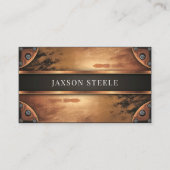 Rustikale Kupfer-Industriemaschine Visitenkarte (Vorderseite)