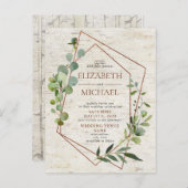 Rustikale Kupfergeometrie Birch Postkarte (Vorne/Hinten)