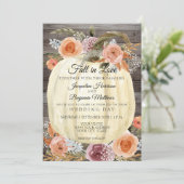 Rustikale Kürbis Einladung (Stehend Vorderseite)