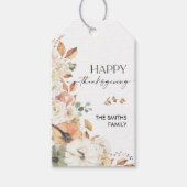 Rustikale Kürbis-Erntedankfest-Geschenkkarte Geschenkanhänger (Vorderseite)