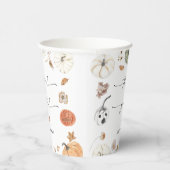 Rustikale Kürbis-Erntedankfest-Papierbecher Pappbecher (Rechts)