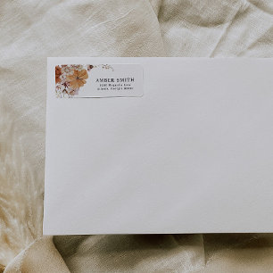 Rustikale Kürbis-Rücksendeadresse