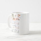 Rustikale Kürbis-Thanksgiving-Dinner-Tasse Kaffeetasse (Vorderseite Links)