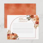 Rustikale Kürbisgewächse Begleitkarte (Vorne/Hinten)