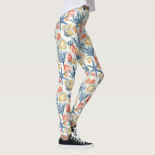 Rustikale Küste - Muscheln, Starfish, Riff (10) Leggings (Rechts)