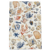 Rustikale Küste - Muscheln, Starfish, Riff (12) Mittlere Geschenktüte (Vorderseite)