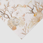 Rustikale Küste - Muscheln, Starfish, Riff (14) Seidenpapier (Detail)