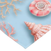 Rustikale Küste - Muscheln, Starfish, Riff (15) Tischdecke (Schrägansicht)