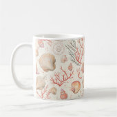 Rustikale Küste - Muscheln, Starfish, Riff (16) Kaffeetasse (Links)