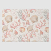 Rustikale Küste - Muscheln, Starfish, Riff (16) Seidenpapier (Vorderseite)