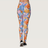 Rustikale Küste - Muscheln, Starfish, Riff (19) Leggings (Rückseite)