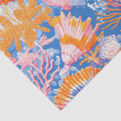 Rustikale Küste - Muscheln, Starfish, Riff (19) Seidenpapier (Detail)