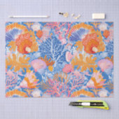 Rustikale Küste - Muscheln, Starfish, Riff (19) Seidenpapier (Handwerk)