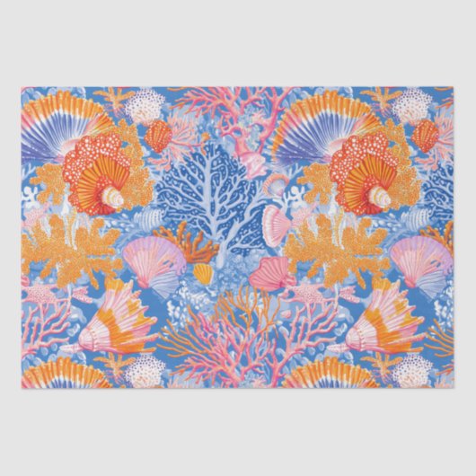 Rustikale Küste - Muscheln, Starfish, Riff (19) Seidenpapier (Vorderseite)