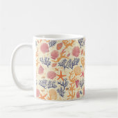 Rustikale Küste - Muscheln, Starfish, Riff (1) Kaffeetasse (Links)
