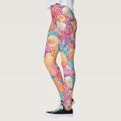 Rustikale Küste - Muscheln, Starfish, Riff (20) Leggings (Links)