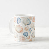 Rustikale Küste - Muscheln, Starfish, Riff (21) Kaffeetasse (Vorderseite Links)