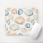 Rustikale Küste - Muscheln, Starfish, Riff (21) Mousepad (Mit Mouse)