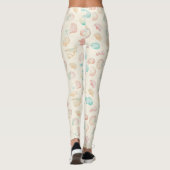Rustikale Küste - Muscheln, Starfish, Riff (22) Leggings (Rückseite)