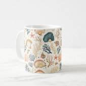 Rustikale Küste - Muscheln, Starfish, Riff (24) Kaffeetasse (Vorderseite Links)