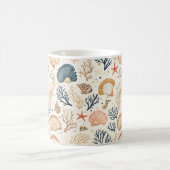 Rustikale Küste - Muscheln, Starfish, Riff (24) Kaffeetasse (Mittel)