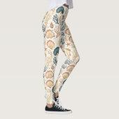 Rustikale Küste - Muscheln, Starfish, Riff (24) Leggings (Rechts)