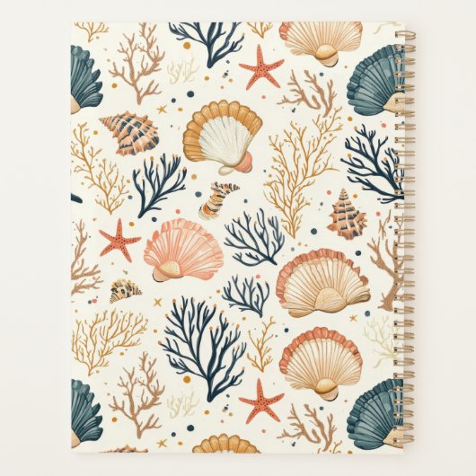 Rustikale Küste - Muscheln, Starfish, Riff (24) Planer (Rückseite)