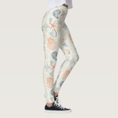 Rustikale Küste - Muscheln, Starfish, Riff (25) Leggings (Rechts)