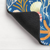 Rustikale Küste - Muscheln, Starfish, Riff (26) Mousepad (Ecke)