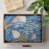 Rustikale Küste - Muscheln, Starfish, Riff (26) Seidenpapier (Geschenk)