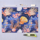 Rustikale Küste - Muscheln, Starfish, Riff (27) Seidenpapier (Handwerk)