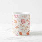 Rustikale Küste - Muscheln, Starfish, Riff (28) Kaffeetasse (Mittel)