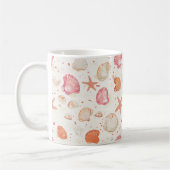 Rustikale Küste - Muscheln, Starfish, Riff (28) Kaffeetasse (Links)
