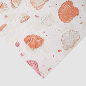 Rustikale Küste - Muscheln, Starfish, Riff (28) Seidenpapier (Detail)