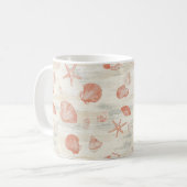 Rustikale Küste - Muscheln, Starfish, Riff (29) Kaffeetasse (Vorderseite Links)