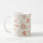 Rustikale Küste - Muscheln, Starfish, Riff (29) Kaffeetasse (Links)