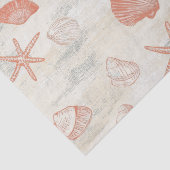 Rustikale Küste - Muscheln, Starfish, Riff (29) Seidenpapier (Detail)