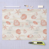 Rustikale Küste - Muscheln, Starfish, Riff (29) Seidenpapier (Handwerk)
