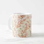 Rustikale Küste - Muscheln, Starfish, Riff (2) Kaffeetasse (Vorderseite Links)